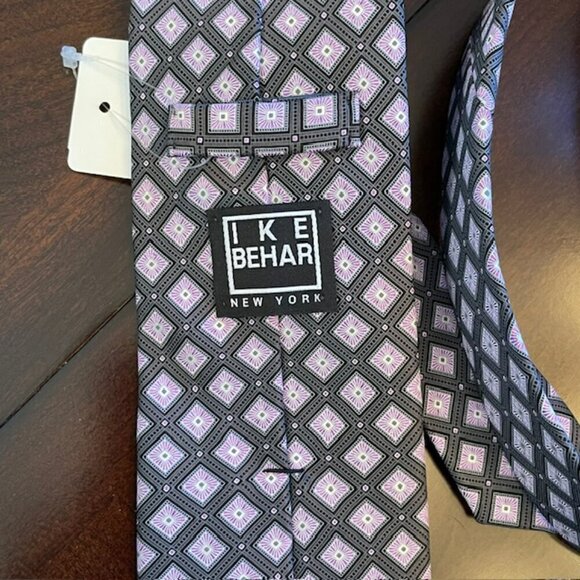 Ike Behar & Joseph Abboud NWT 100% Silk NEW Neck Ties Geometric & Striped - Picture 4 of 7